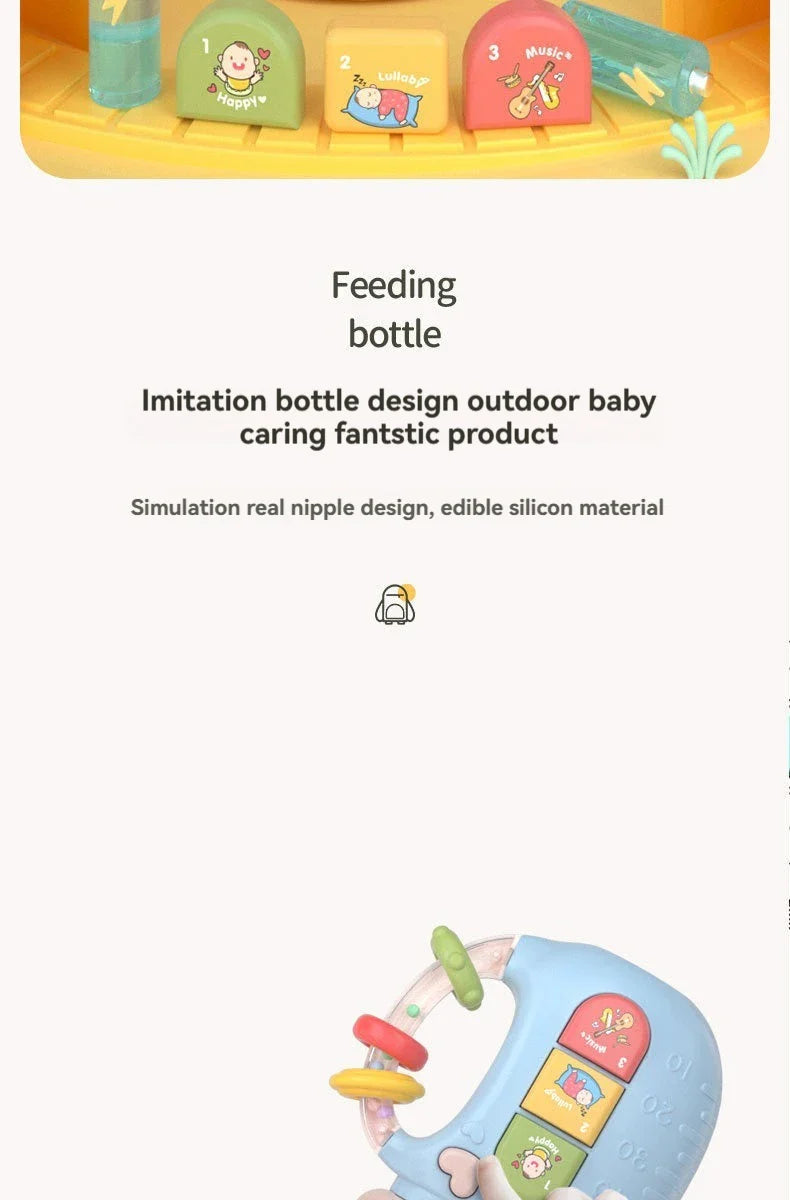 NubiKid™ Musical Bottle Teething Rattle