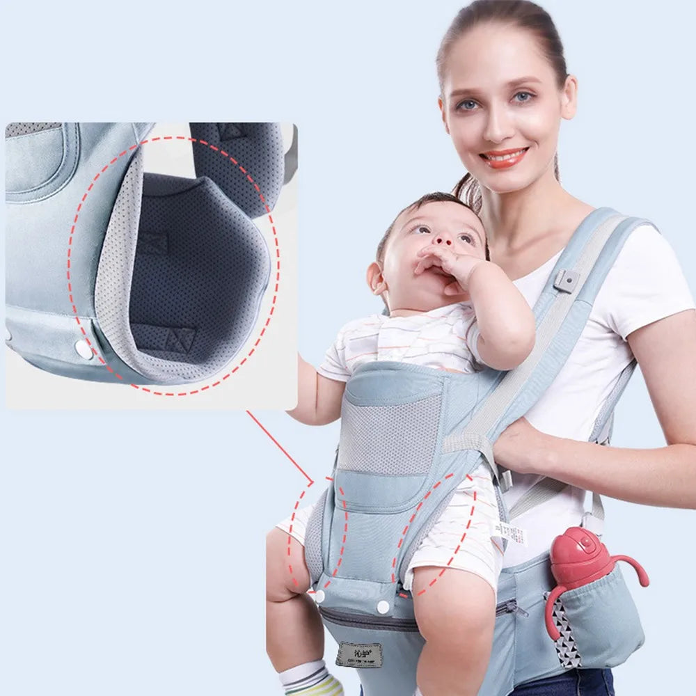 NubiKid Ergonomic Baby Carrier with Hip Seat & Storage