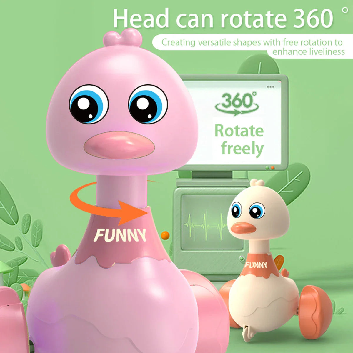 NubiKid™ Baby Swing Duck Toy