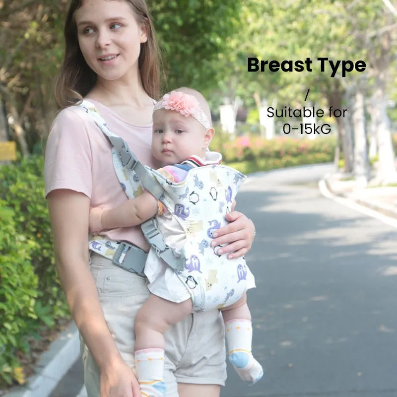 NubiKid Adjustable Ergonomic Baby Carrier with Waist Stool