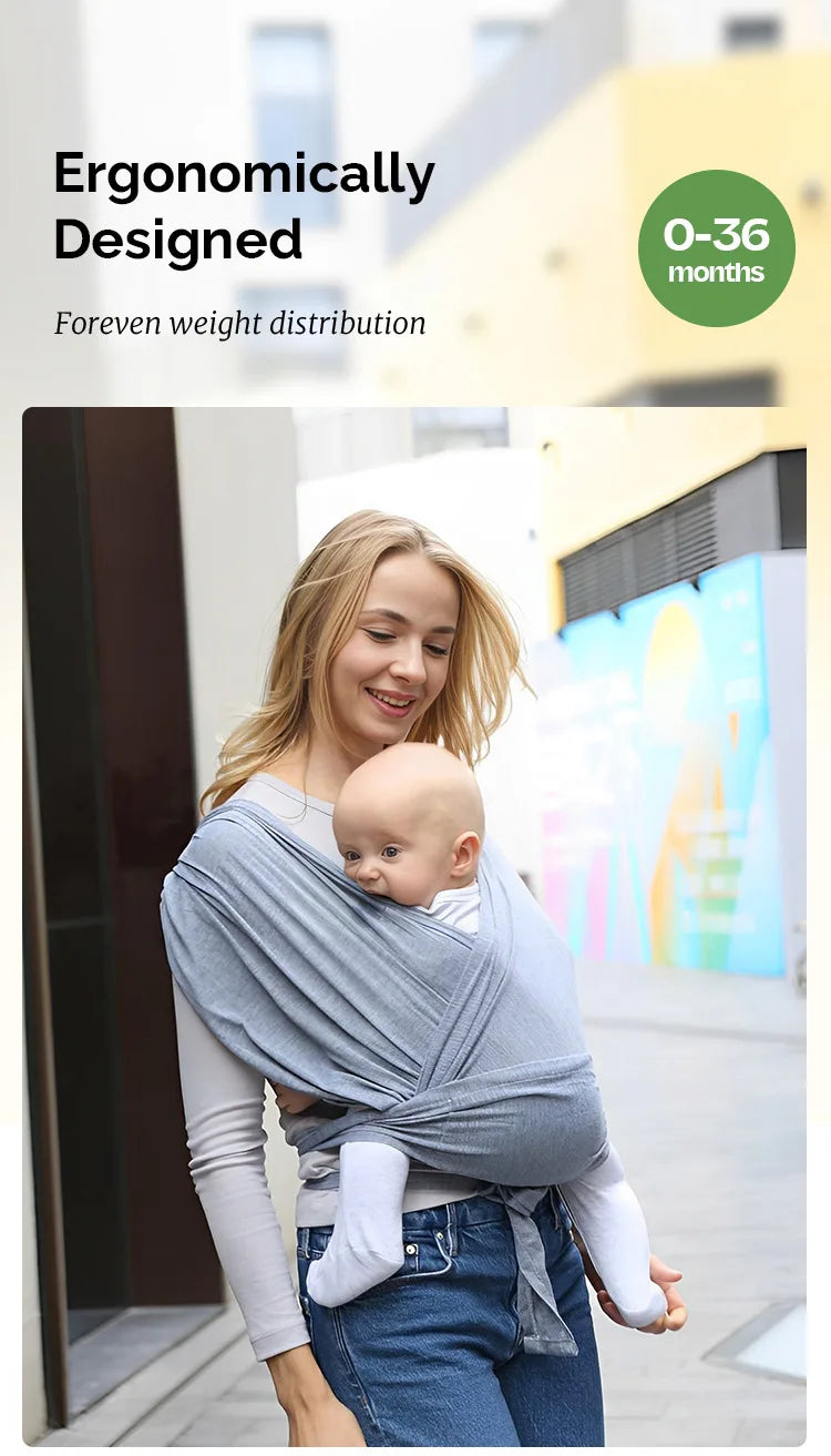 NubiKid Comfortable Newborn Baby Sling Wrap