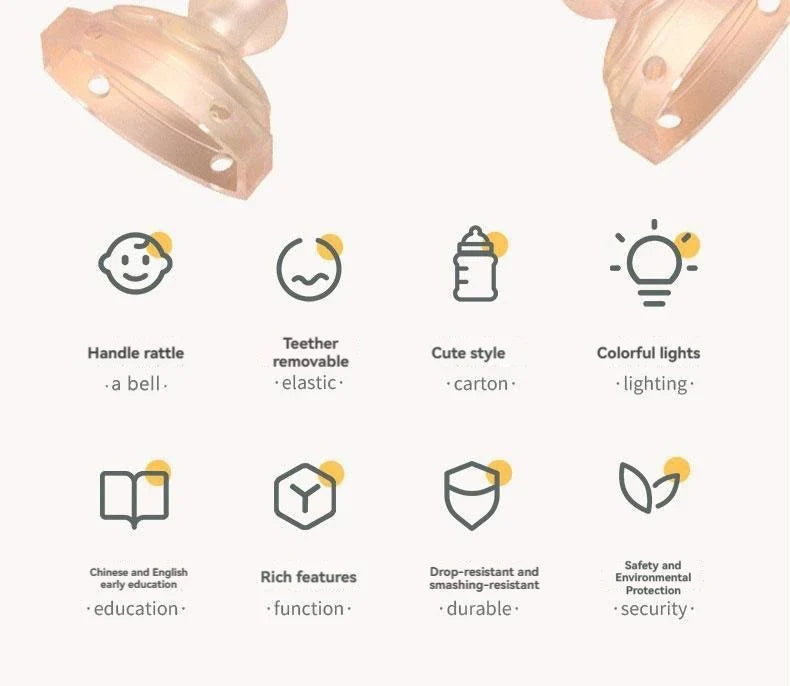 NubiKid™ Musical Bottle Teething Rattle