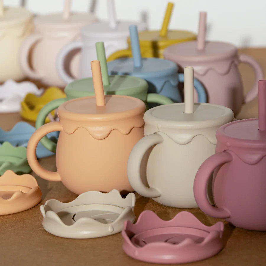 Baby Silicone Sippy & Snack Cup Set