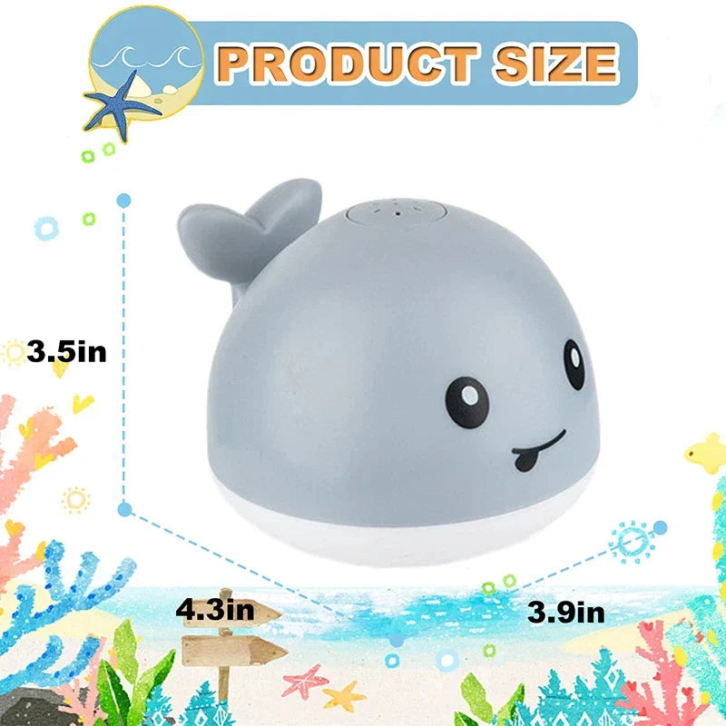 GlowSplash Whale Fountain Bath Toy