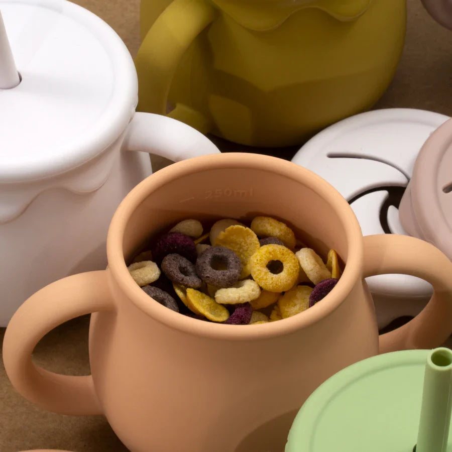 Baby Silicone Sippy & Snack Cup Set