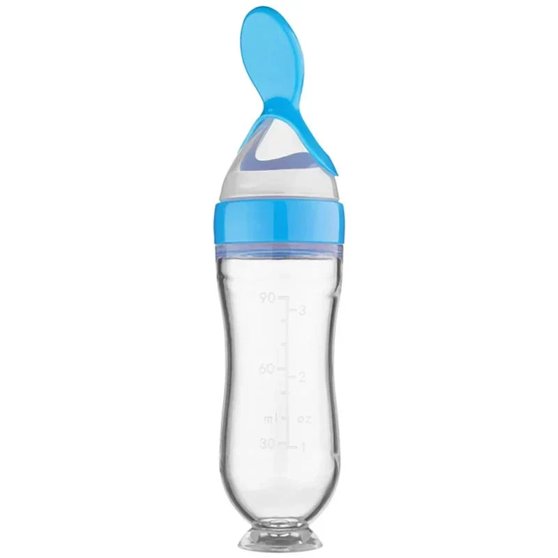 Silicone Baby Feeding Spoon Bottle