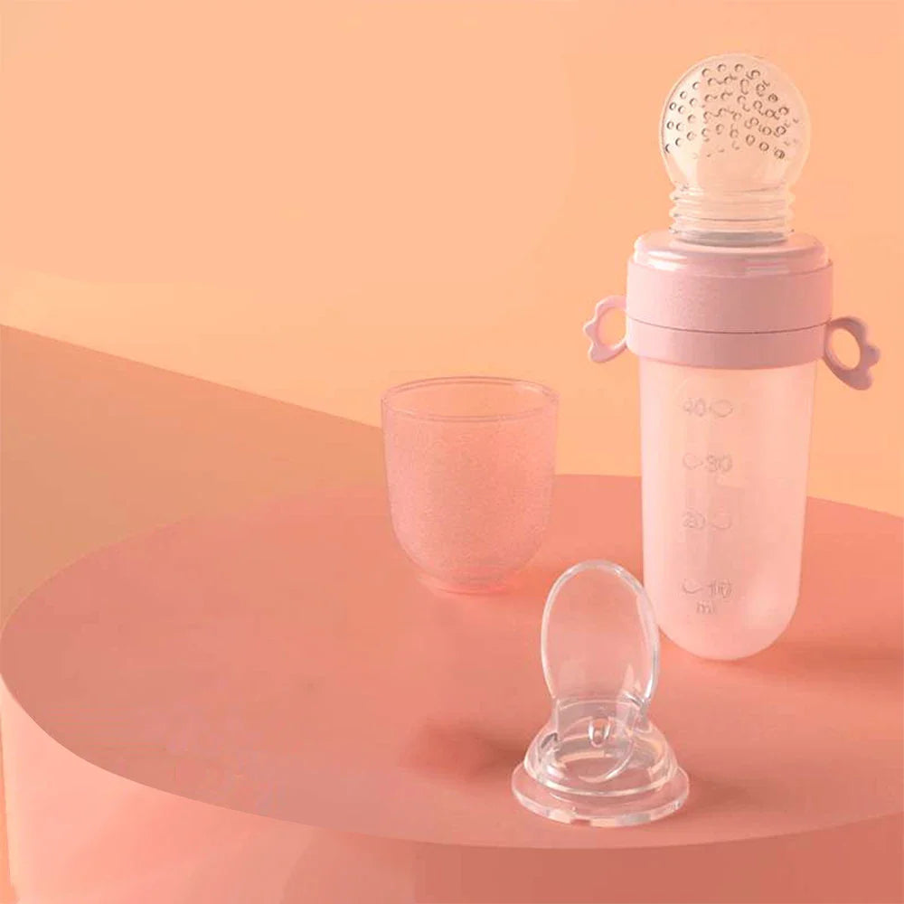 Baby Silicone Feeding Spoon Bottle & Teether Set